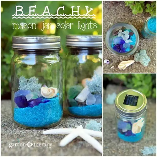 Beach Glass Solar Lights