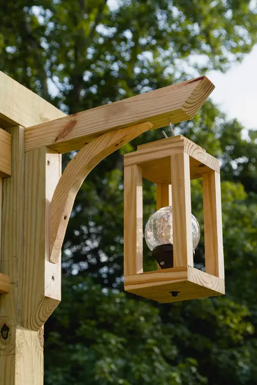 Wooden Solar Lantern
