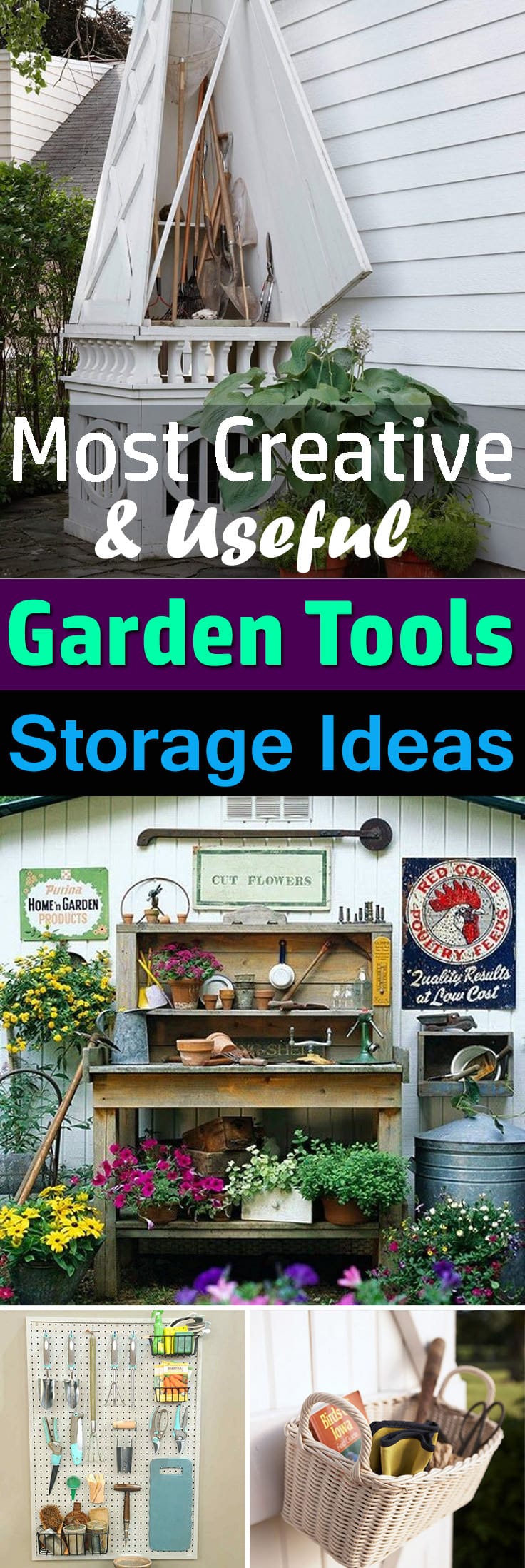 21 most creative and useful diy garden tool storage ideas