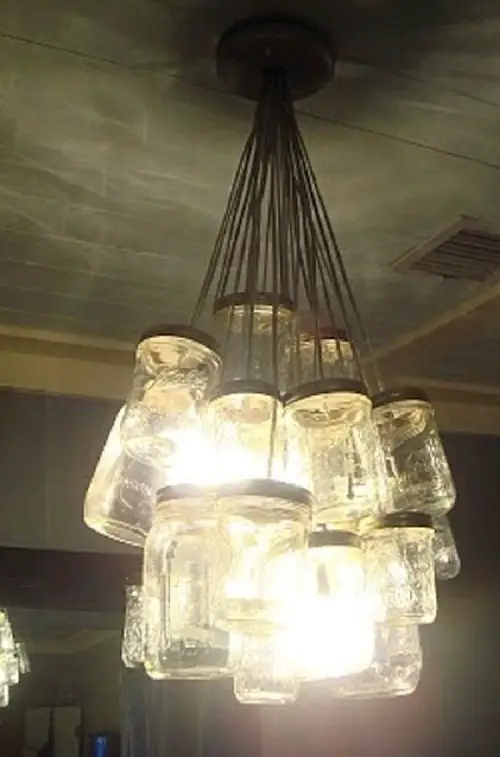 How to Make a Splendid Chandelier using Ball Mason Jars