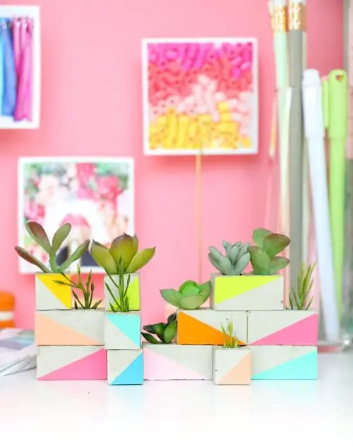 DIY Block Succulent Garden