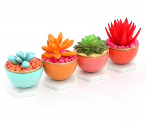 DIY Geometric Succulent Planters
