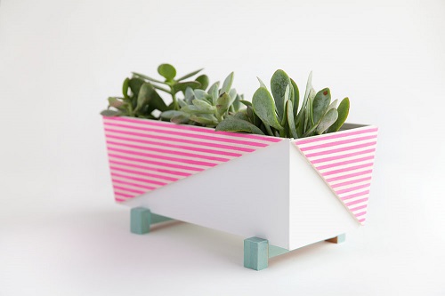 DIY Modern Indoor Planter