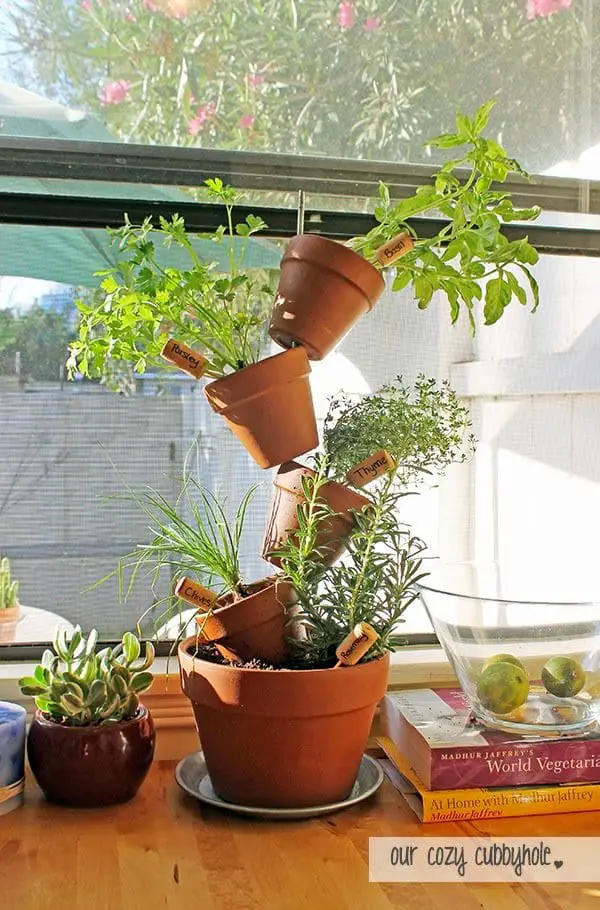 Diy Crooked Pot Herb Garden