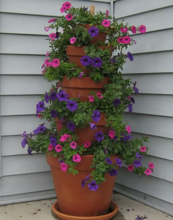 DIY Stacked Pots Ideas