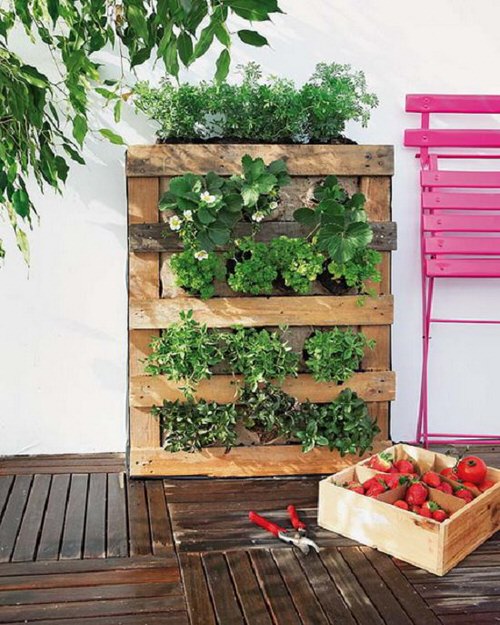 Diy Vertical Pallet Garden