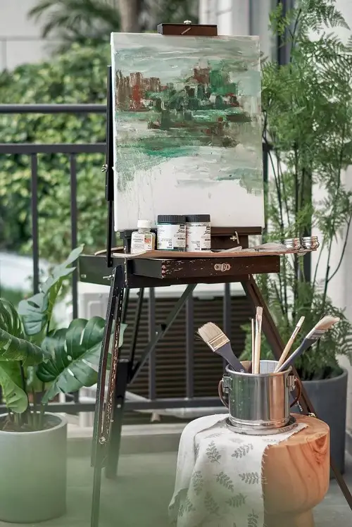 Creative Art Studio in balcony