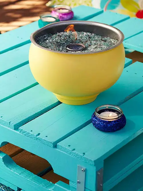 Diy Flaming Centrepiece