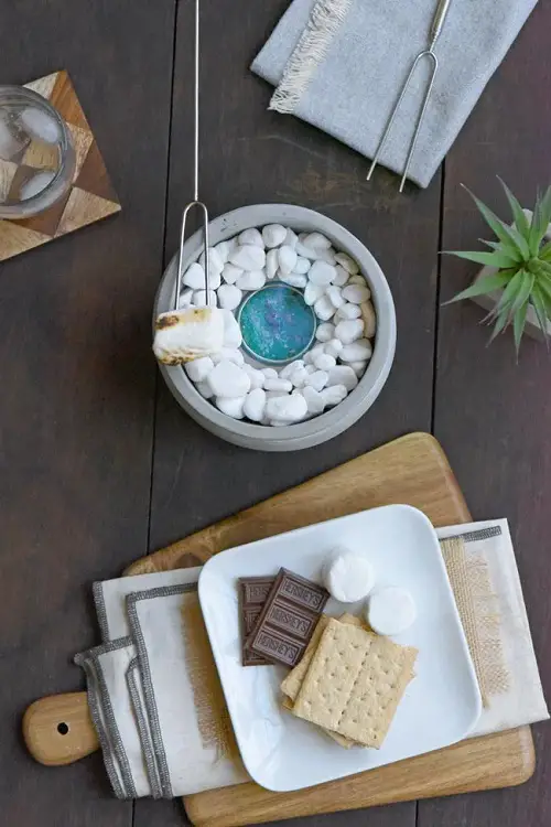 Fire Pit in a Fire-Resistant Container