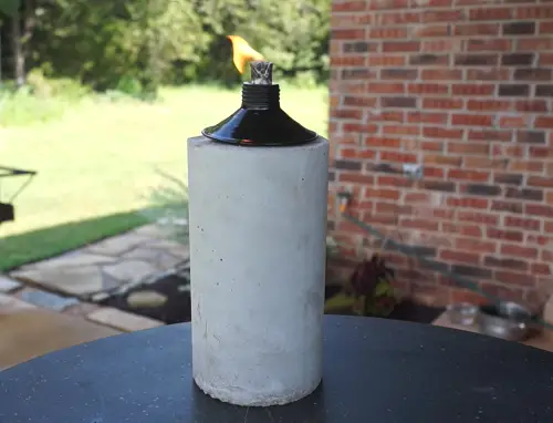 DIY Concrete Tiki Torch