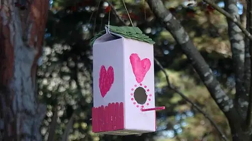 Milk Carton Birdhouse