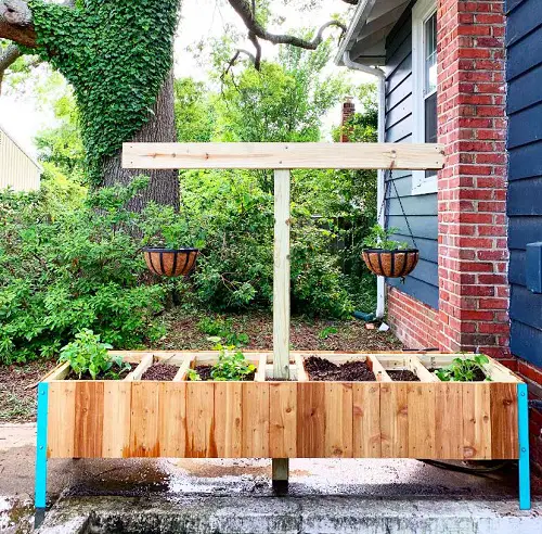 Vegetable Garden with Compost Bin