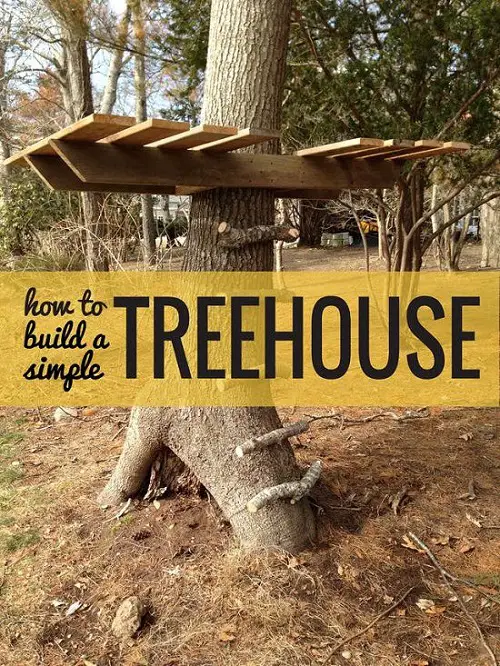 DIY Tree house For The Backyard 1