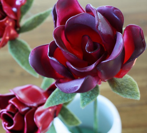 diy Plastic Spoon Roses