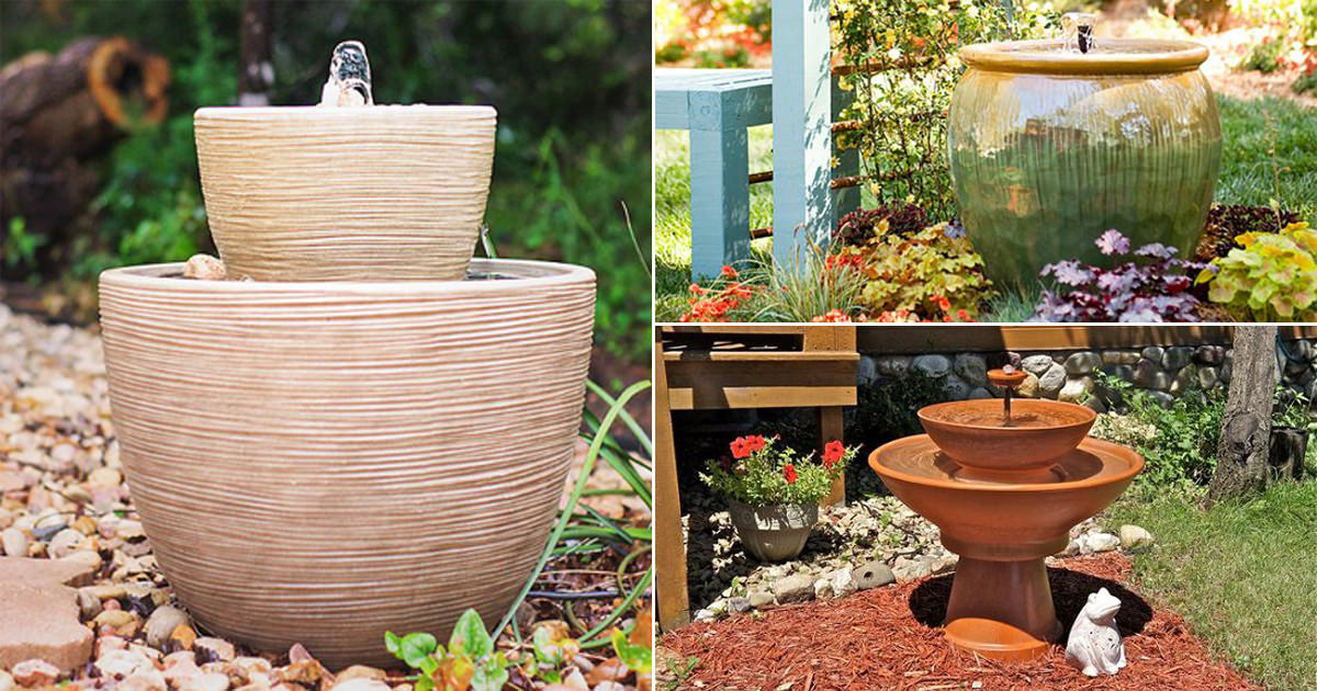 14 Diy Container Water Fountain Ideas That Are Easy And Cheap Balcony Garden Web