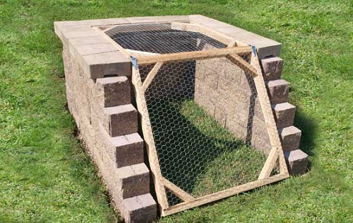 DIY Angled Compost Bin