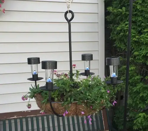 Diy Solar Light Plant Chandelier