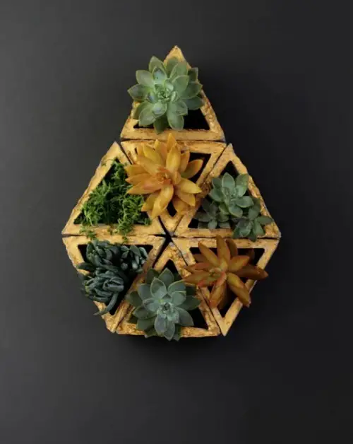 Geometric Hexagon Hanging Planters 2