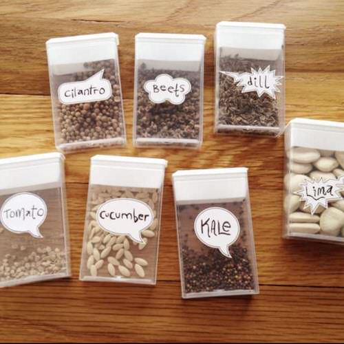 Tic-Tac Containers to Save Seeds