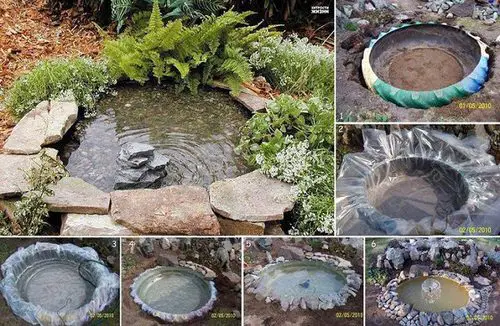Diy Tire Pond Garden Ideas on a Budget 