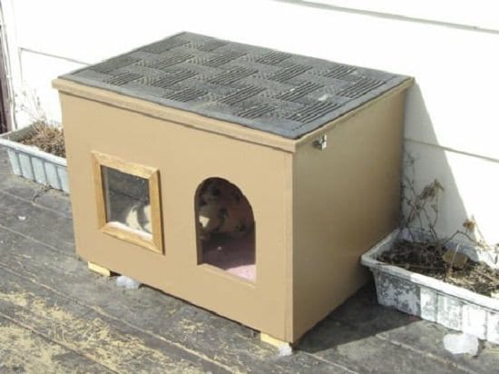 DIY Outdoor Cat House Ideas- Cat House
