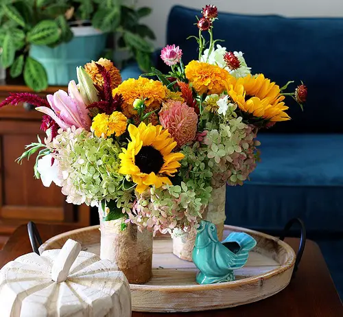 Birch Bark Flower Vase