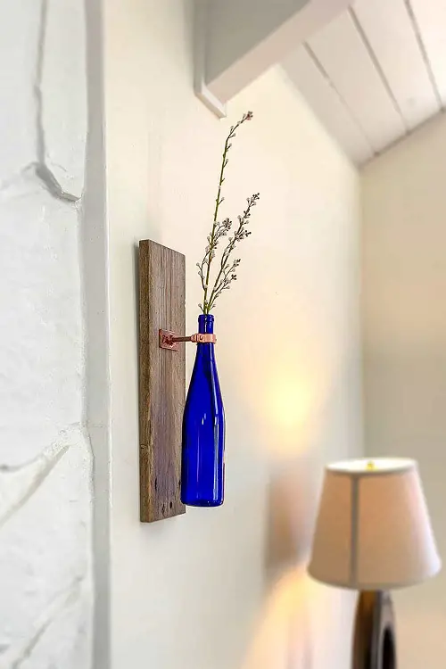 Wine Bottle Wall Vase
