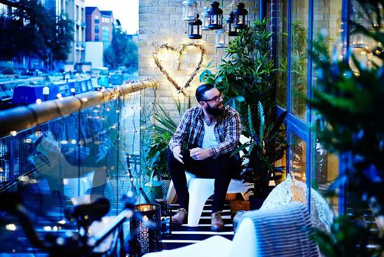 A Romantic Outdoor Space in balcony