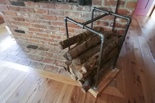 Gas Pipe Firewood Holder DIY