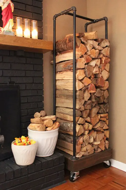 best An Outdoor Counter Cum Firewood Rack