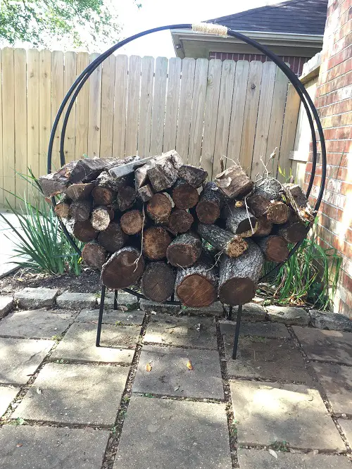 Tubing Roller Firewood Rack