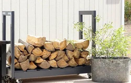 DIY Rolling Firewood Cart
