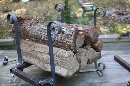 Metallic Firewood Holding Frame