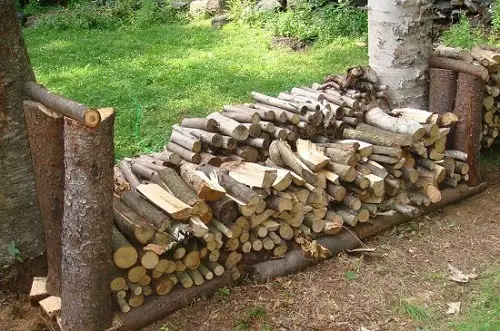 Rustic Firewood Rack