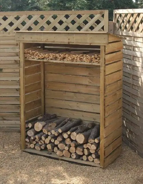 Pallet Firewood Rack