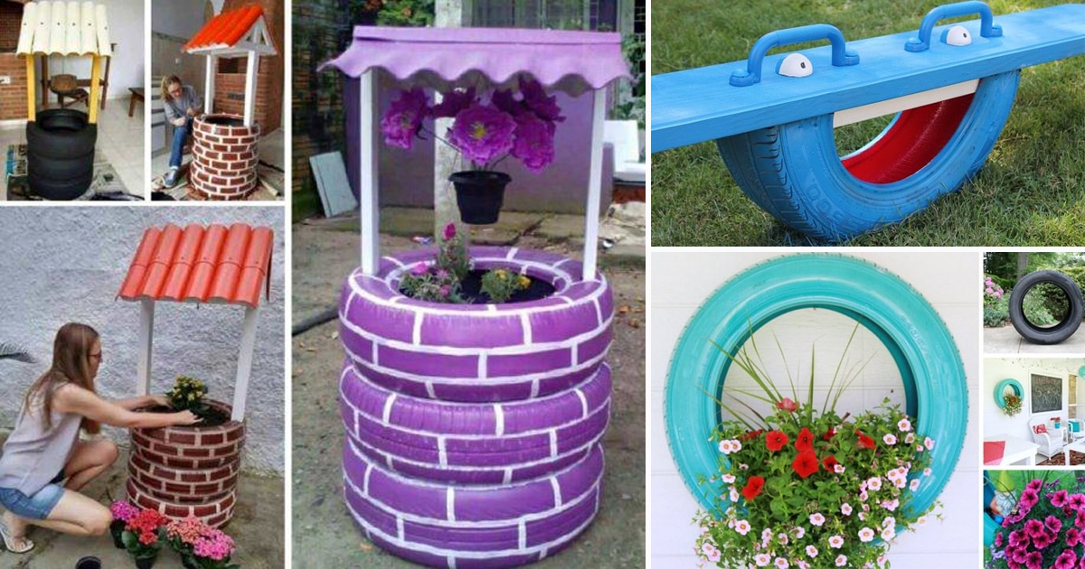 11 Cool Diy Uses For Old Tires In The Garden Balcony