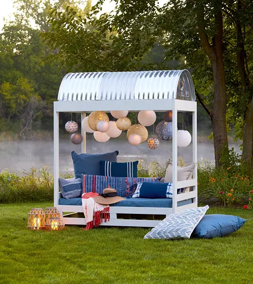Diy Shaded Cabana Idea