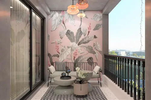 Floral Wallpapers balcony wall ideas