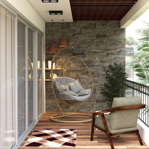 Balcony Modern Stone Wall