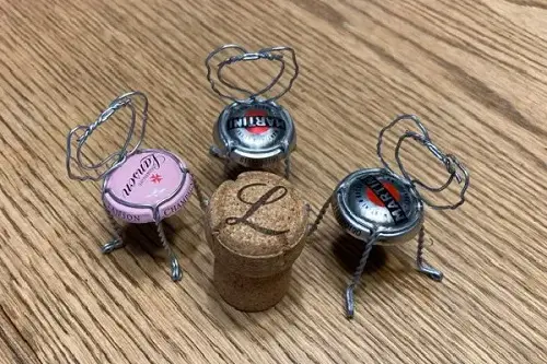 Salvaged Bottle Caps Fairy Chair