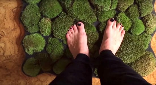 DIY Easy Moss Bath Mat