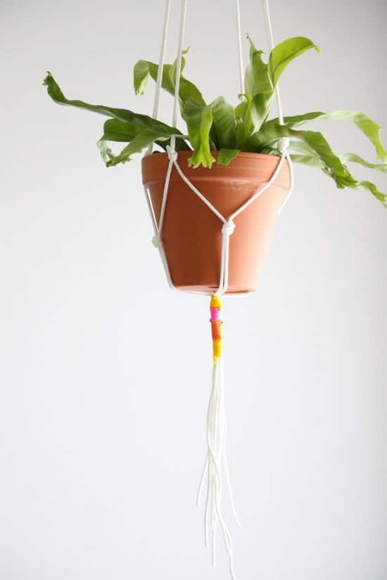 DIY Rope Plant Hanger Ideas 4