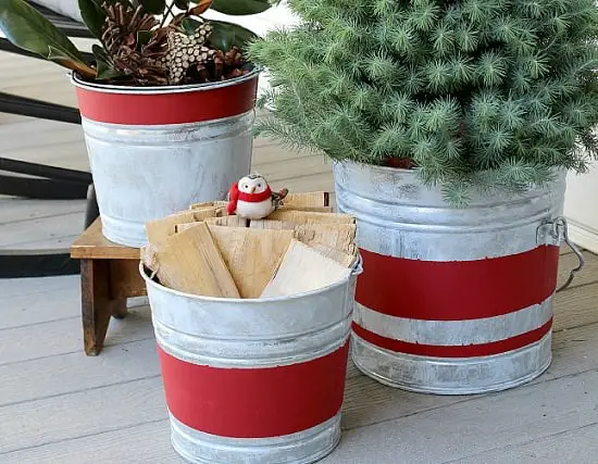 Vintage Bucket Planter