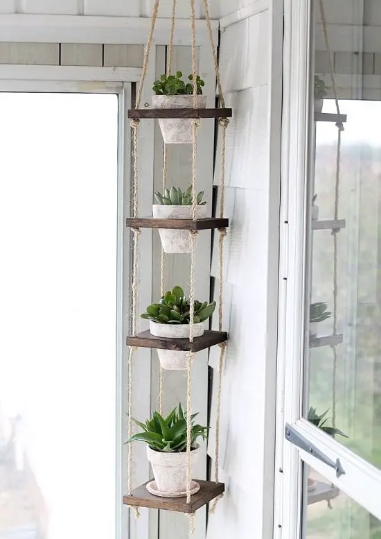 DIY Rope Plant Hanger Ideas 7