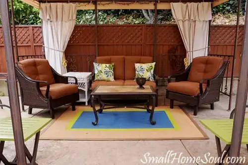 drop cloth curtains for porch decor