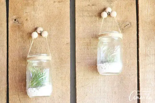 how to diy hanging mason jar