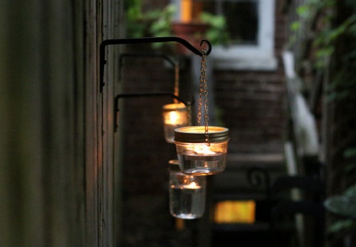 hanging mason jar lights