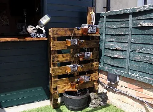 Wine Bottle Water Feature Ideas 8