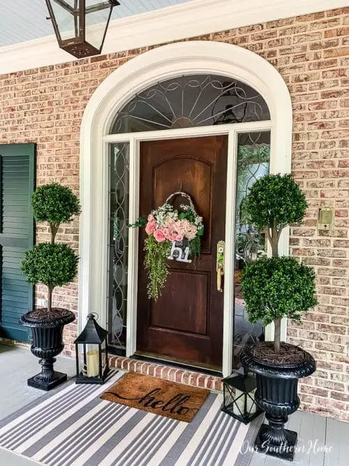 Front Door Garden Decor Ideas Topiary Decor