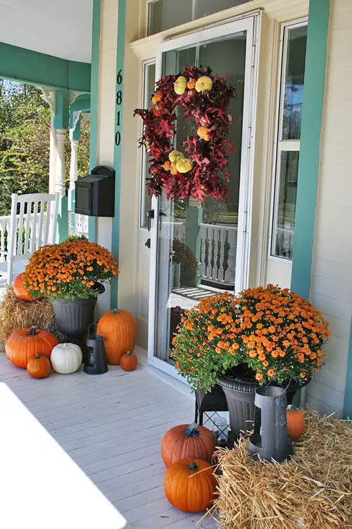 Front Door Garden Decor Ideas Autumn Front Door Decor